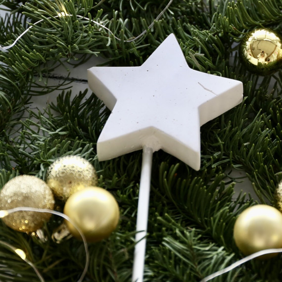 Silikon - Gießform - Dekostern - Stern auf Stange - Stern S - vielfältig nutzbar