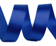 1 Rolle Satinband - 22,5m - Saphirblau - Schleifenband - Zierband - 20mm - Uni