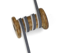 1 Meter Paspelband - 10mm - Reflex - Streifen - Stahlblau