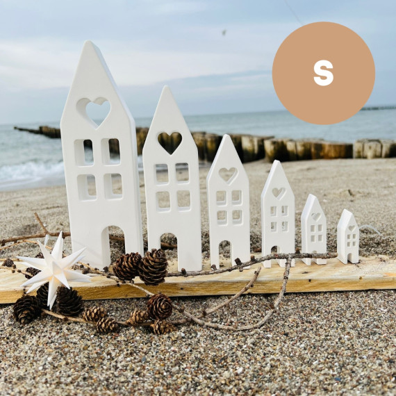 Silikon - Gießform - Zuhause - Haus mit Herz - Gr. S  - vielfältig nutzbar