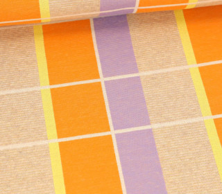 Bio-Jacquard - 5 Farb Spezial Jacquard Jersey - Suncheck - Gleam - Flieder - Hamburger Liebe