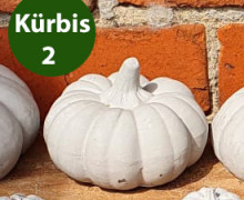 Silikon - Gießform - Kleiner Kürbis - Dekokürbis - Kürbis 2 - vielfältig nutzbar