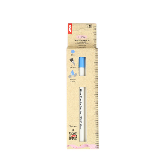 1 Markierstift - Stoffmarkierstift - 1mm - Wasserlöslich - veno - Blau