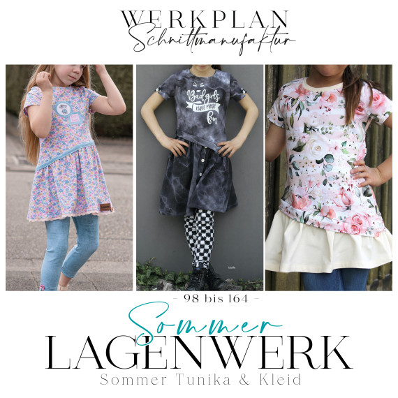 SOMMER LAGENWERK | 98 BIS 164 | TUNIKA & KLEID | A0 & A4