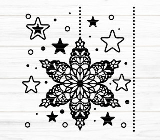 Weihnachtssterne Plotterdatei SVG DXF FCM