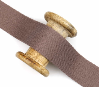 1m weiches Gurtband - 40mm - Taupe