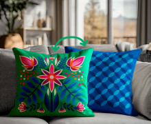 Genähtes Kissen inkl. Inlet - Spring Birds - Muster - Hamburger Liebe - Mein Hanseherz