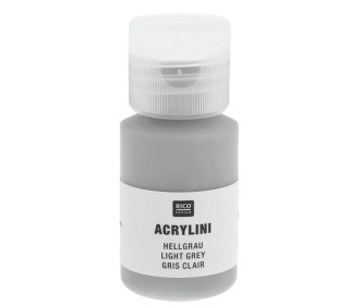 Acrylfarbe - Acrylini - 22ml - Matt - Geruchsarm - Rico Design - Hellgrau