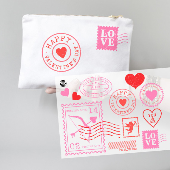 Onkel Bo's Bügelbilder - DIN A4 - P.S. I love you - Stamps - Valentinstag