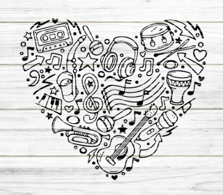 music heart Plotterdatei SVG DXF FCM