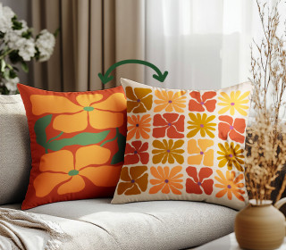 Genähtes Kissen inkl. Inlet - Autumn Is Here - Blumen - Mein Hanseherz