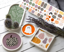 Outdoorstoff - Herbstliebe - Inlays für Silikon - Probierset - studio.mARTinchen - abby and amy