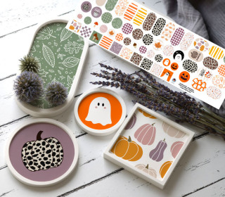 Outdoorstoff - Herbstliebe - Inlays für Silikon - Probierset - studio.mARTinchen - abby and amy