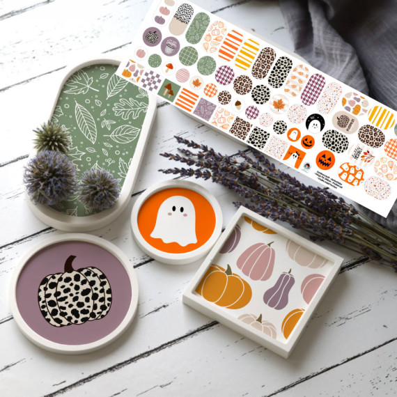 Outdoorstoff - Herbstliebe - Inlays für Silikon - Probierset - studio.mARTinchen - abby and amy