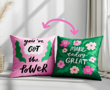 Genähtes Kissen inkl. Inlet - Bold & Cozy - Make Today Great - Mein Hanseherz