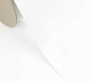 1 Meter Gurtband  - 30mm - Baumwolle - Weiß