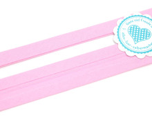 1 Meter elastisches Schrägband - 15mm - Jersey - Hellrosa