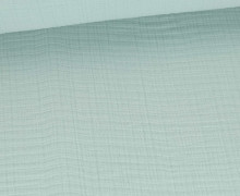 Musselin - Muslin - 6-Lagig - 155cm Breite - Uni - Lichtgrün Hell
