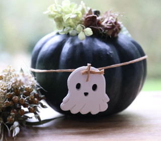 Silikon - Gießform - Süße Gespenster Anhänger – 2er Set - für Halloween - vielfältig nutzbar