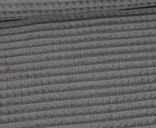 Waffel Piqué - Baumwolle - 275g - Grau