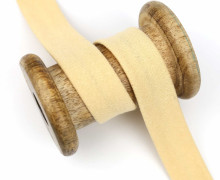 1 Meter elastisches Schrägband - 20mm - Jersey - Sandgelb