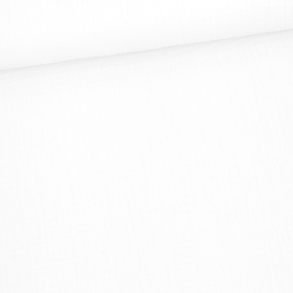 Musselin - Muslin - Double Gauze - Uni - Weiß