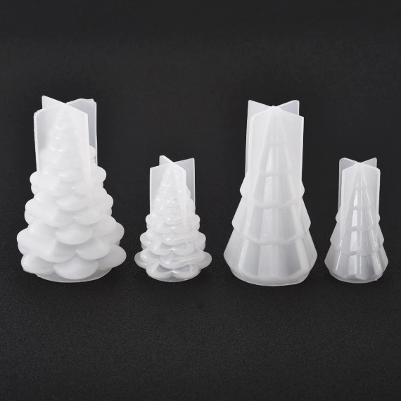 Silikon - Gießform - 2er Set - Weihnachten - Tannenbäume - Set Klein - vielfältig nutzbar