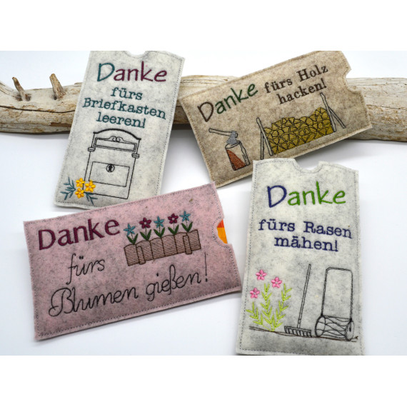 Stickdatei Schokohülle Danke