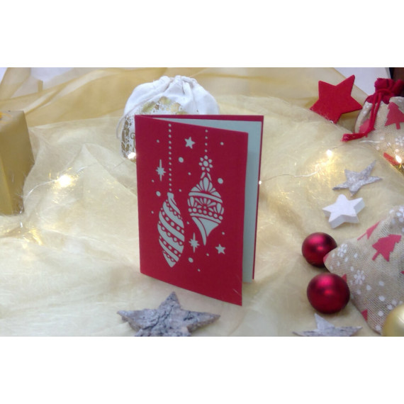 Karte Kugeln Plotterdatei SVG DXF FCM