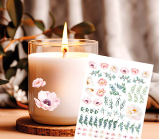 Rub-On Sticker - Eucalyptus And Peonies - Tante Henni Rub-Ons - vielfältig nutzbar