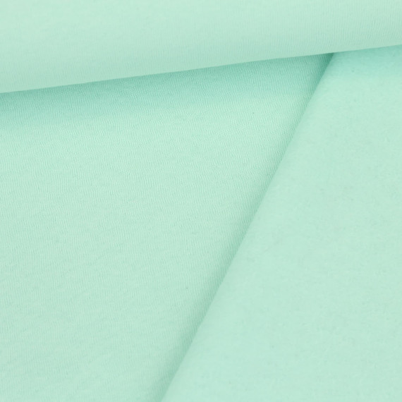 Kuschelsweat Light - Uni - Mint - Sweat Angeraut 