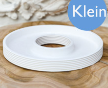 Silikon - Gießform - Dekoteller - Tablett - Ring - mit Querstreifen - Klein - vielfältig nutzbar