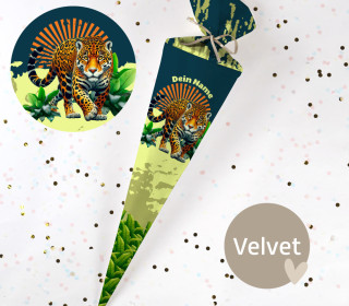 DIY-Nähset Schultüte - Graceful Wildlife - Velvet - zum selber Nähen