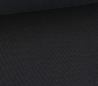 Bündchen - Feine Rippen - Schlauchware - Schwarz