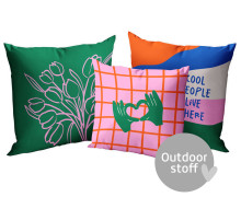 Kissenstoff - DIY - Kissen-Set - Don't overthink it - Outdoorstoff - abby and amy