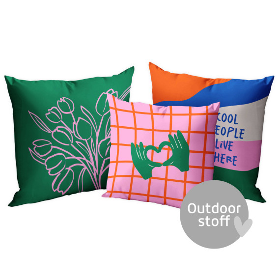 Kissenstoff - DIY - Kissen-Set - Don't overthink it - Outdoorstoff - abby and amy