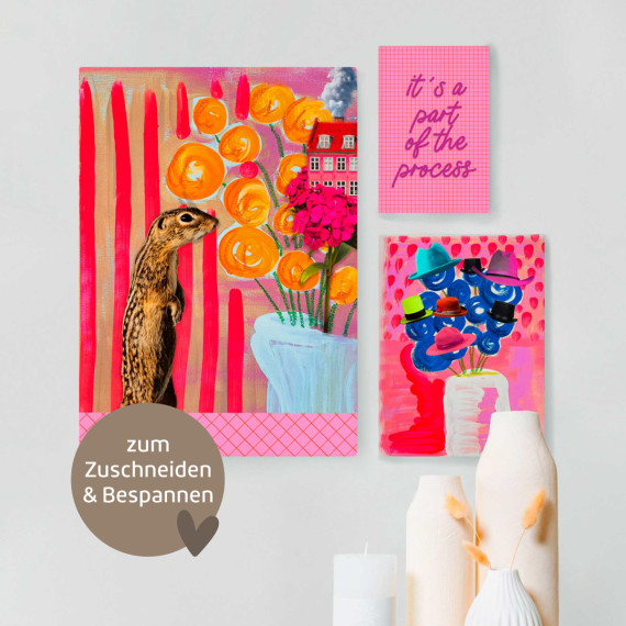 DIY-Paneel - 6 Poster - PINKS - Cherry Picking - Outdoorstoff - abby and amy