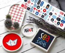 Outdoorstoff - Sea you soon - Inlays für Silikon - Probierset - Hamburger Liebe - abby and amy
