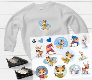 Onkel Bo's Bügelbilder - DIN A4 - Wichtelfreunde - Tiere - Weihnachten