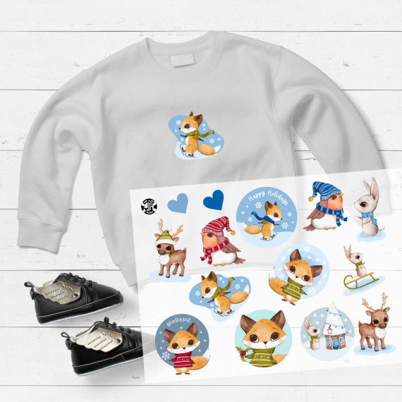 Onkel Bo's Bügelbilder - DIN A4 - Wichtelfreunde - Tiere - Weihnachten