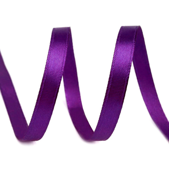 1 Rolle Satinband - 22,5m - Lila - Schleifenband - Zierband - 6mm - Uni