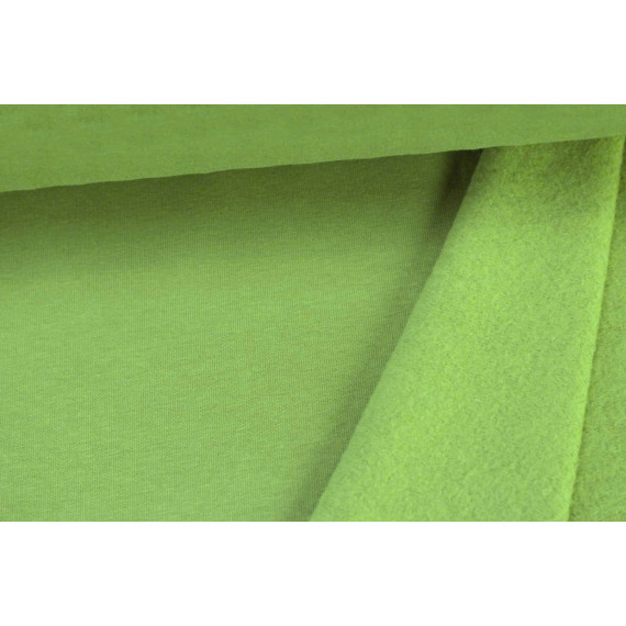 Kuschelsweat - Uni - 160cm - Maigrün