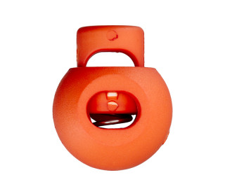 1 Kordelstopper - Rund - ø 8mm - Orange