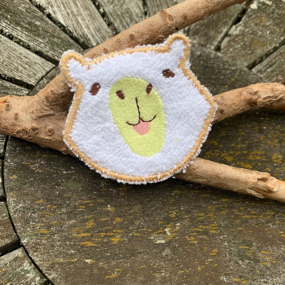 Abschminkpad Capybara Stickdatei ITH 10x10 cm Waschpad Pads Waschlappen