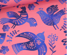 Bio-Sommersweat - French Terry - Southern Ease - Wild Chorus - Rosa - Hamburger Liebe
