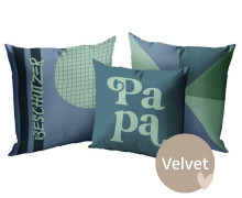 Kissenstoff - DIY - Kissen-Set - Papa - Beschützer - Velvet - abby and amy