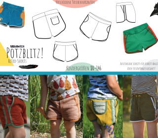 eBook - Retro-Shorts Potzblitz Gr. 80-146 (EU Size)