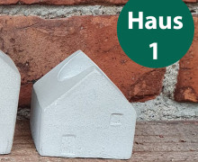 Silikon - Gießform - Kerzenhalter - für Stabkerzen - Kleine Häuser - Haus 1 - vielfältig nutzbar