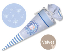 DIY-Nähset Schultüte - GESCHWISTERTÜTE - Adoringly Dzio - Winterelfe - Velvet - abby and amy