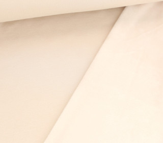 Alpenfleece - Kuschelstoff - Viskose Mischgewebe - 340g - Uni - Beige